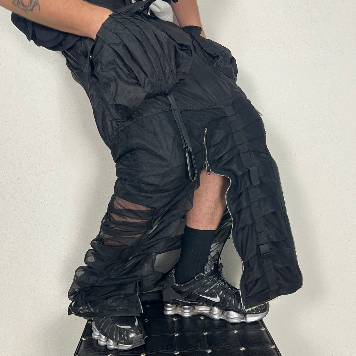 UNISEX RUCHED MAXI SKIRT