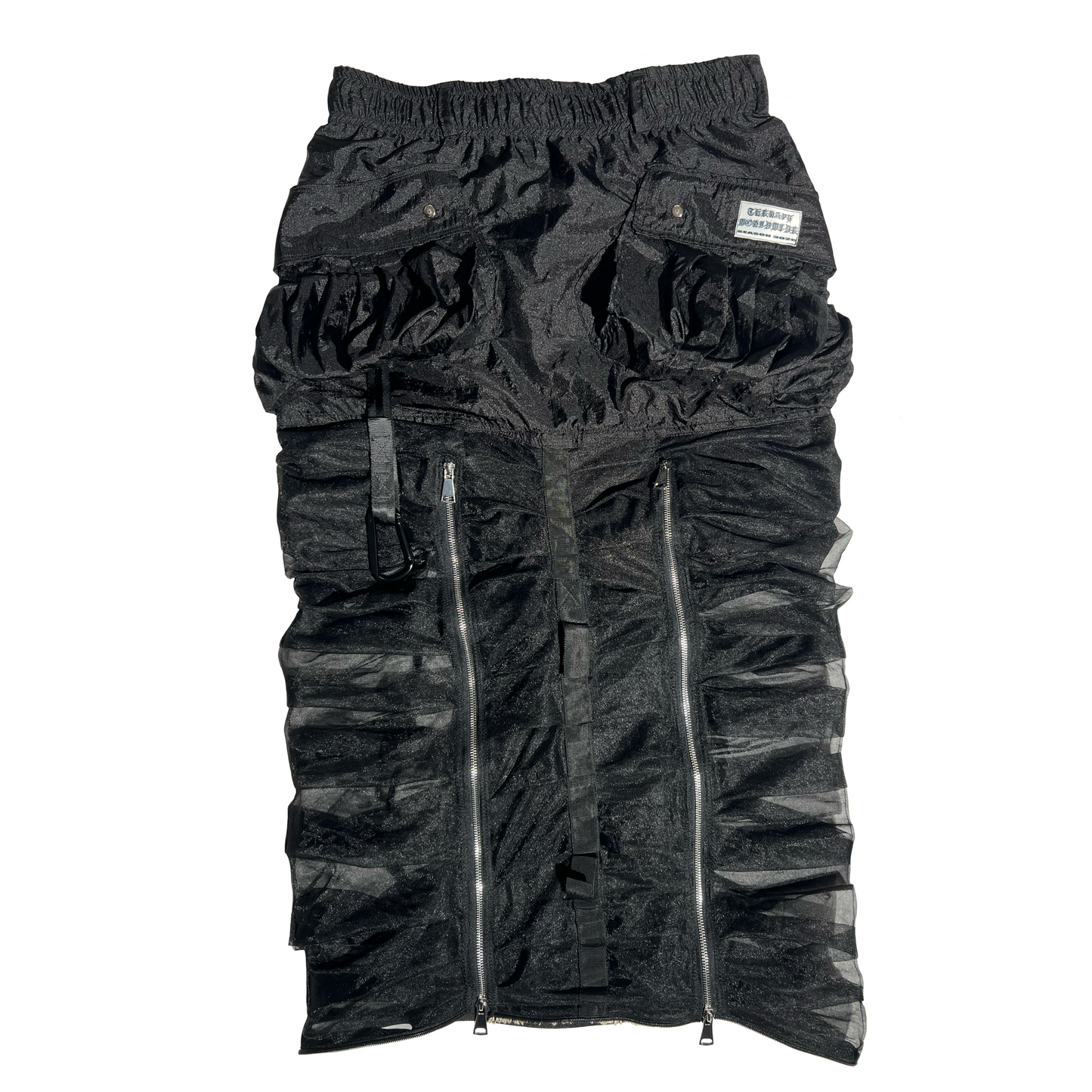 UNISEX RUCHED MAXI SKIRT