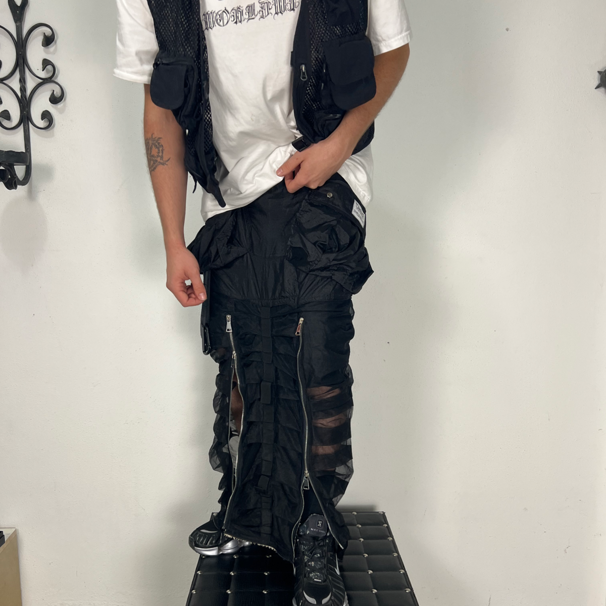 UNISEX RUCHED MAXI SKIRT