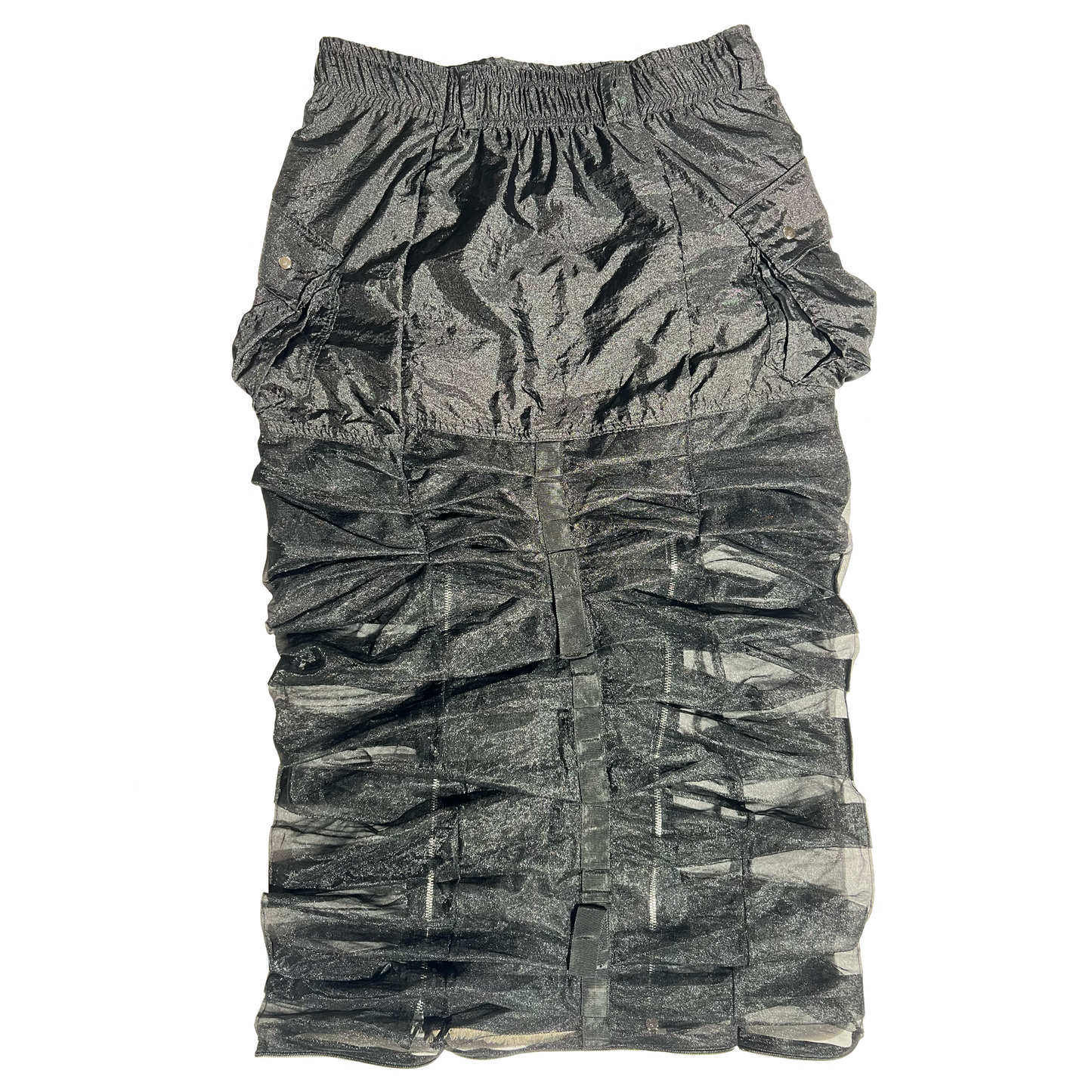 UNISEX RUCHED MAXI SKIRT