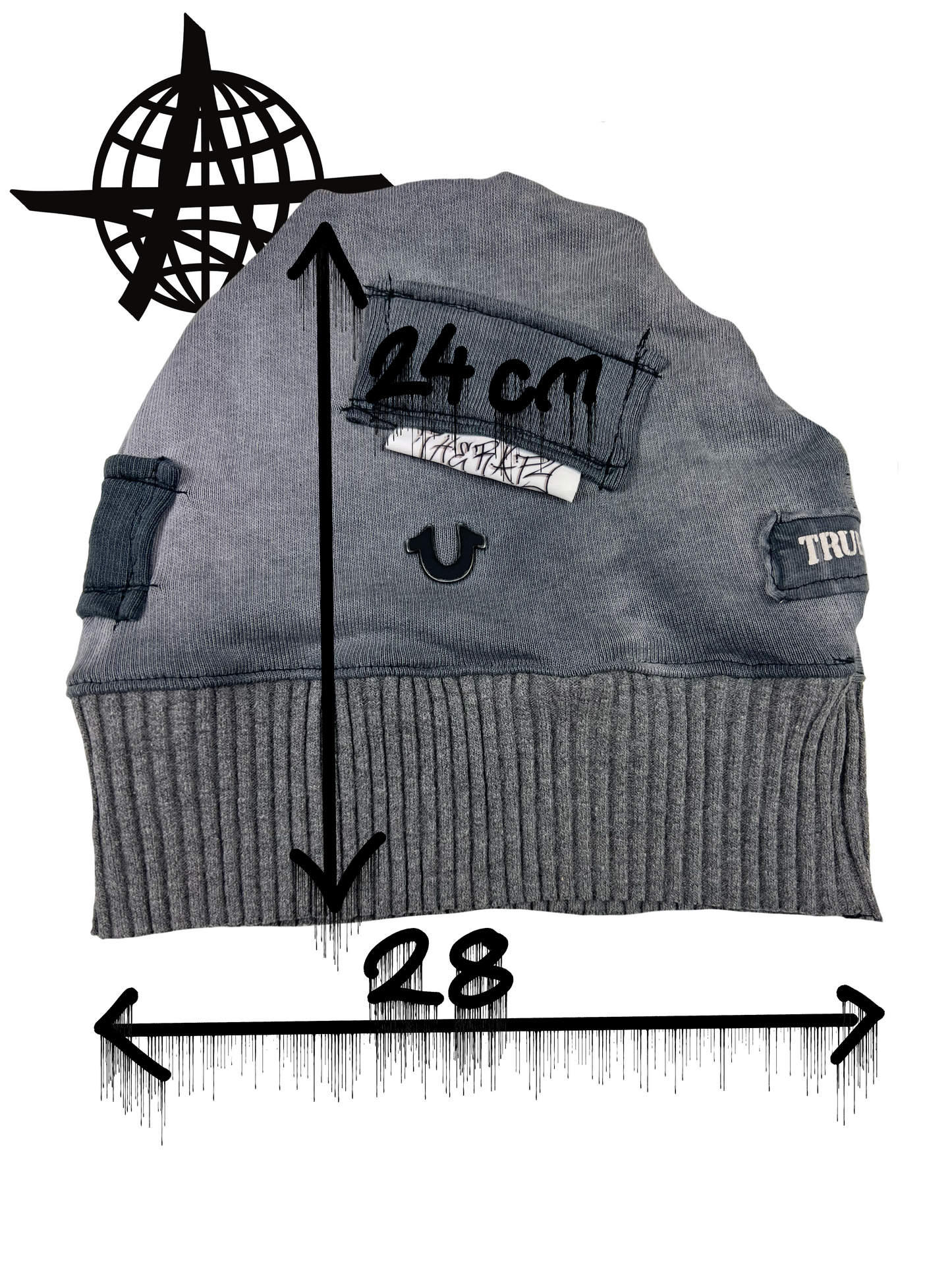 HANDMADE UPCYCLED BEANIE